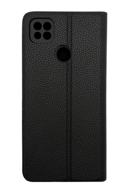 Чохол книжка FIBRA (рельєф) для Xiaomi Redmi 9C/10A black Full Camera