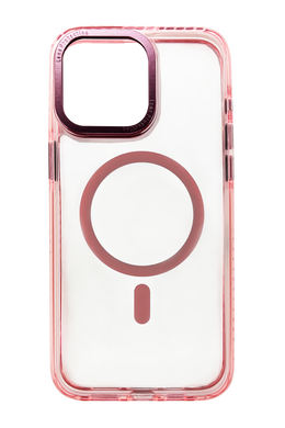 Чохол TPU Fluorescent Strip with MagSafe для iPhone 15 Pro pink