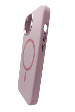 Силіконовий чохол Fibra OmniMag для iPhone 15 light pink
