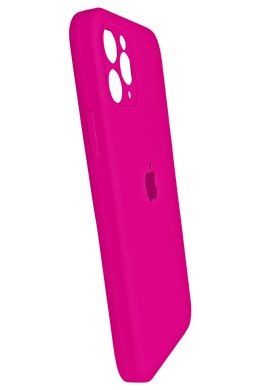 Силіконовий чохол Full Cover для iPhone 11 Pro Max barbie pink Full Camera