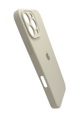 Силиконовый чехол Full Cover для iPhone 16 Pro Max stone Full Camera