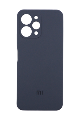 Силіконовий чохол Full Cover для Xiaomi Redmi 12 dark grey (AAA) Full Camera