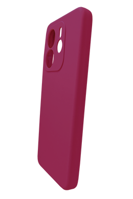 Силиконовый чехол Softy для Xiaomi Redmi Note 14 4G (UA/Europe) cherry Full Camera с микрофиброй