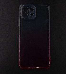 Силиконовый чехол Gradient Design для Xiaomi Mi11 lite 0.5mm white/pink