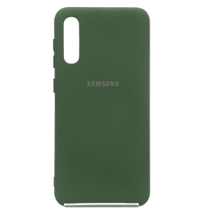 Силіконовий чохол Full Cover для Samsung A30s/A50/A50s dark green My Color