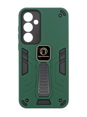 Чохол протиударний Armor Magnetic для Samsung A35 dark green Full Camera