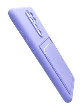 Силиконовый чехол WAVE Colorful Pocket для Xiaomi Redmi Note 8 Pro light purple Full Camera