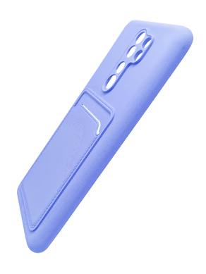Силиконовый чехол WAVE Colorful Pocket для Xiaomi Redmi Note 8 Pro light purple Full Camera