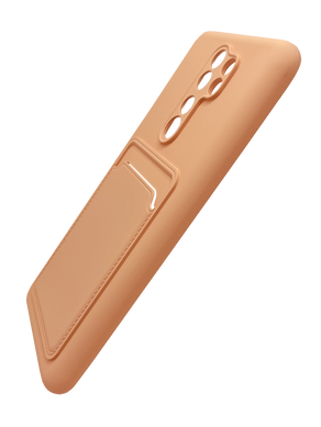 Силіконовий чохол WAVE Colorful Pocket для Xiaomi Redmi Note 8 pro pale pink Full Camera