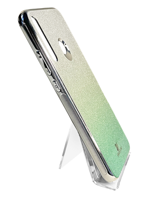 Чехол TPU+Glass для Huawei Y7P 2020 / P40 Lite E Swarovski mint