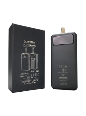 Power Bank ENERX Fast Charging 22.5W 40000 mAh black
