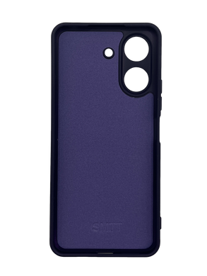 Силіконовий чохол SMTT для Xiaomi Redmi 13C/ Poco C65 Dark Violet Full Camera з мікрофіброю