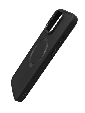 TPU чехол Bonbon Metal Style with MagSafe для iPhone 16 Pro black