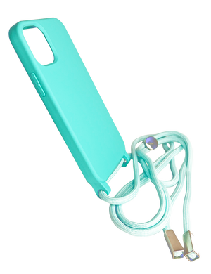 Силіконовий чохол WAVE Lanyard для iPhone 12 mini mint(green) (TPU)