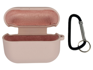 Чохол for AirPods Pro 2 силіконовий pink sand з мікрофіброю