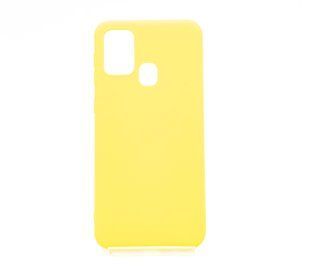 Силиконовый чехол Soft Feel для Samsung M31 yellow Candy