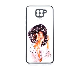 TPU+PC чохол Prisma Ladies для Xiaomi Redmi Note 9/Redmi 10X Girl in hat Full Camera