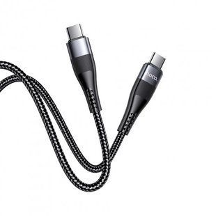 PD кабель HOCO U99 Vortex 100W magnetic cable for Type-C to Type-C 100W/5A/2м black