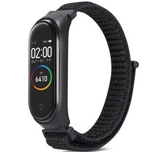 Ремінець Nylon для Xiaomi Mi Band 3/4 black