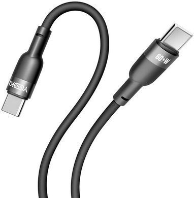 Кабель YOKI SILICONE YK-SI50 Type-C to Type-C 60W 1.2m black