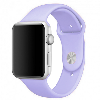 Силіконовий ремінець для Apple Watch Sport Band 38-40mm (S/M & M/L) 3pcs light lilac