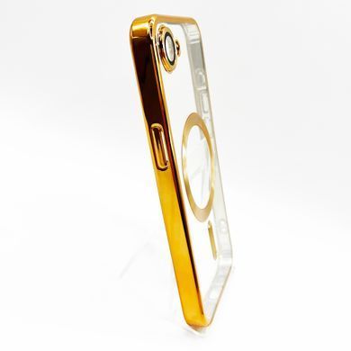 Чехол Metal Matte with MagSafe для iPhone 16e gold Full Camera