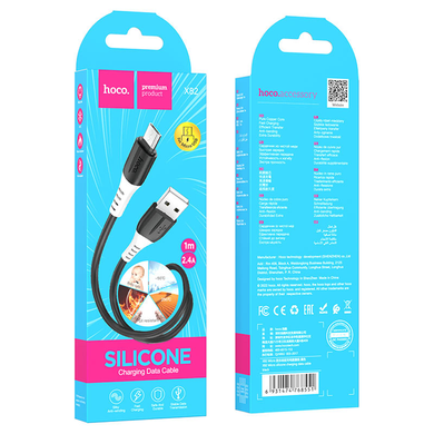 USB кабель HOCO X82 micro 2.4A 1m black