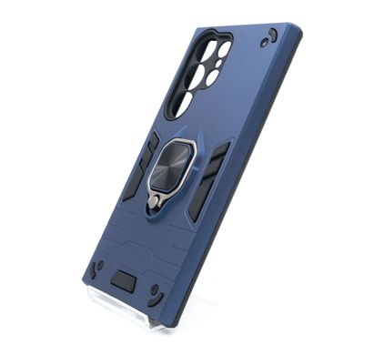 Чохол Transformer Ring for Magnet для Samsung S23 ultra dark blue протиударний Full Camera
