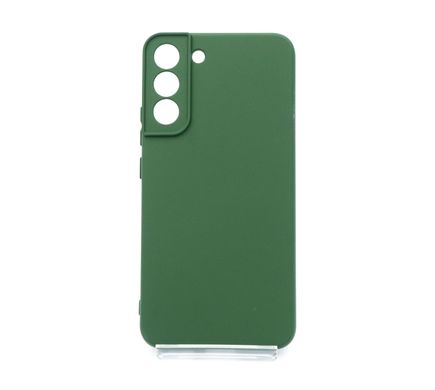 Силіконовий чохол Full Cover для Samsung S22+ dark green Full camera без logo