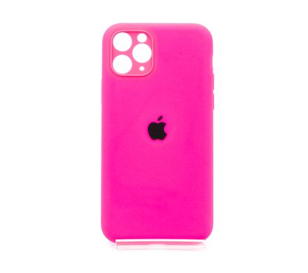 Силіконовий чохол Full Cover для iPhone 11 Pro barble pink (hot pink) Full Camera