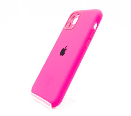 Силіконовий чохол Full Cover для iPhone 11 Pro barble pink (hot pink) Full Camera