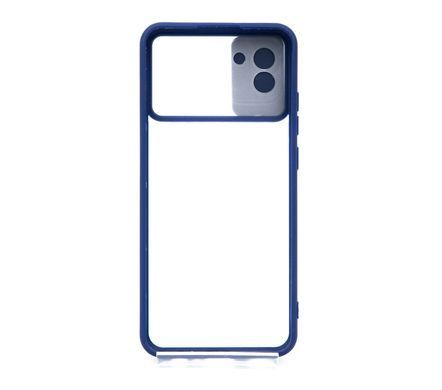 TPU чохол Camshield mate для Samsung A03 blue шторка/захист камери