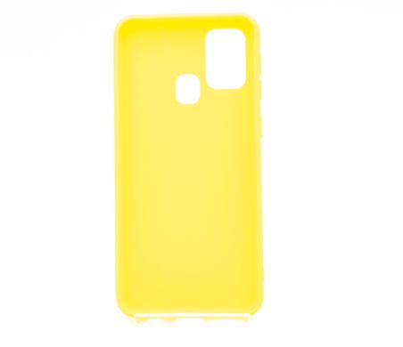 Силіконовий чохол Soft Feel для Samsung M31 yellow Candy