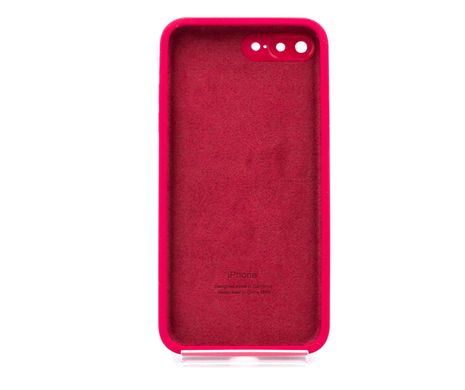 Силіконовий чохол Full Cover Square для iPhone 7+/8+ rose red Full Camera