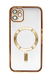 Чохол TPU Metallic Full Camera with Magsafe для iPhone 11 gold Full Camera