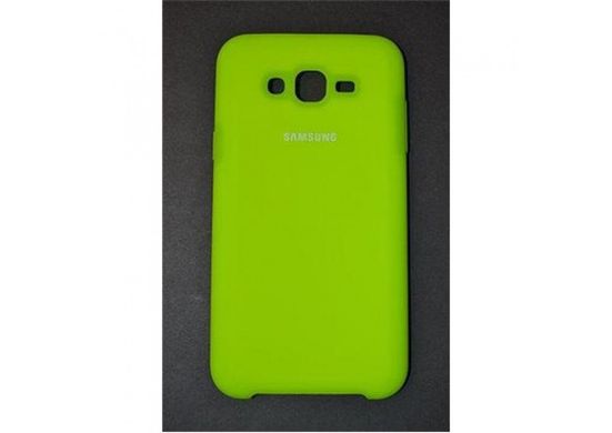 Силиконовый чехол Silicone Cover для Samsung J7 (J701) lime
