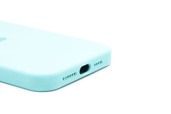 Силіконовий чохол Full Cover для iPhone 15 Pro Max azure (marine green)