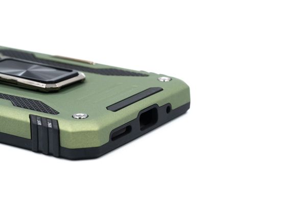Чохол Camshield Army Ring для Xiaomi Redmi 9C/10A army green протиударний шторка/захист камери