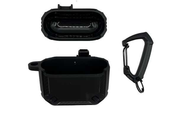 Чохол Defender case for AirPods 4+ карабін black box