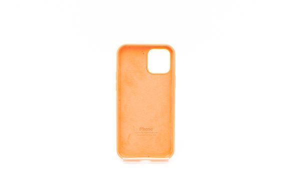 Силиконовый чехол Full Cover для iPhone 12/12 Pro papaya