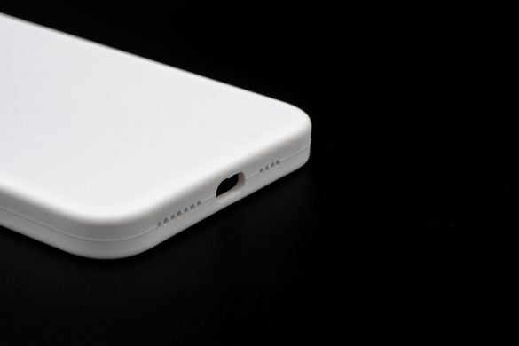 Силіконовий чохол Full Cover Square для iPhone XS Max white Full Camera