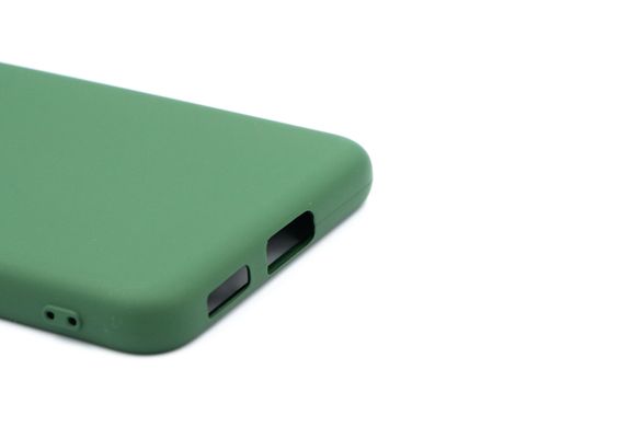 Силіконовий чохол Full Cover для Samsung S21 FE dark green Full Camera без logo