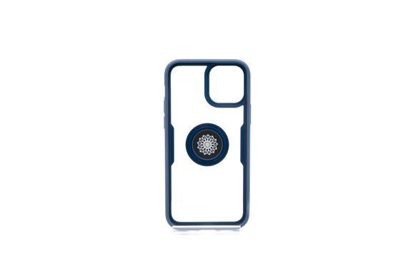 TPU+PC чохол Deen CrystalRing з магнітом для iPhone 12 Pro clear/blue