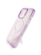 Чохол TPU Galaxy Sparkle MagSafe для iPhone 14 Pro Max purple+glitter