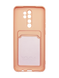 Силіконовий чохол WAVE Colorful Pocket для Xiaomi Redmi Note 8 pro pale pink Full Camera