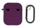 Чохол for AirPods 1/2 Logo силіконовий purple з мікрофіброю