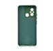 Силіконовий чохол Full Cover для Xiaomi Redmi 12C dark green Full Camera без logo