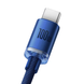 USB кабель Baseus Crystal Shine Series Type-C 100W 2m blue