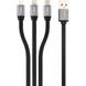 USB кабель Gelius Pro Squid GP-UC102 3in1 Micro/Lightning/Type-C 12W 1m black