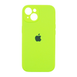 Силиконовый чехол Full Cover для iPhone 14 party green Full Camera